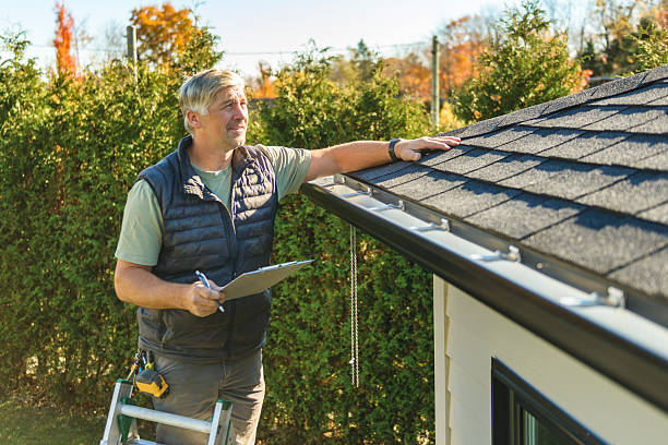 Professional Roof Inspection technician working in Larwill, IN